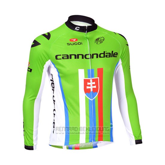 2013 Fahrradbekleidung Cannondale Champion Slowakische Republik Trikot Langarm und Tragerhose